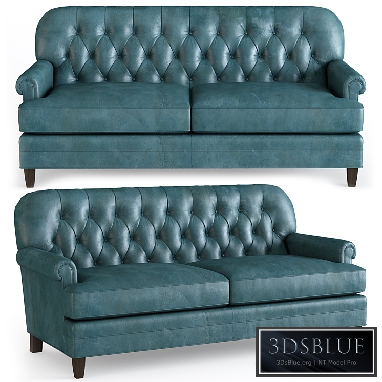 Hillstead leather settee