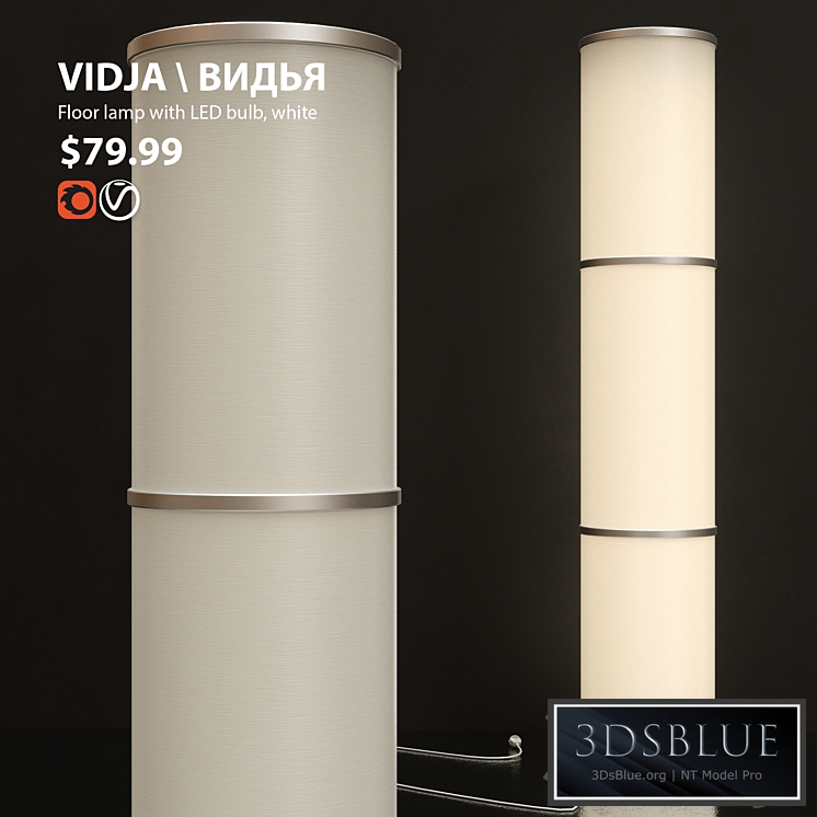 Lamp floor Floor lamp IKEA VIDIA