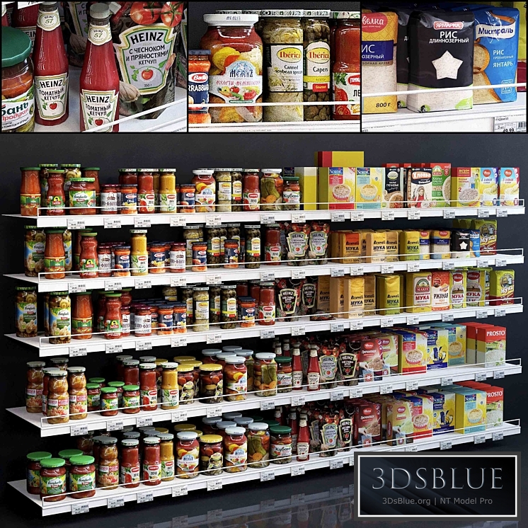 Showcase 005. Canned food, cereals, flour