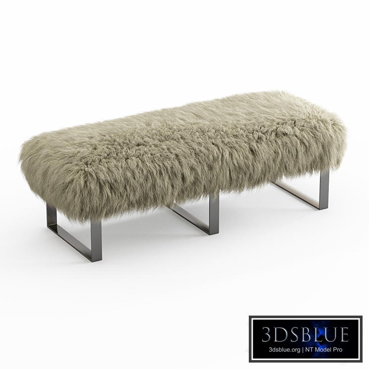Mongolian Fur Bench
