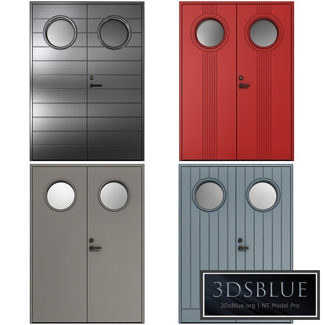 Metal fire doors