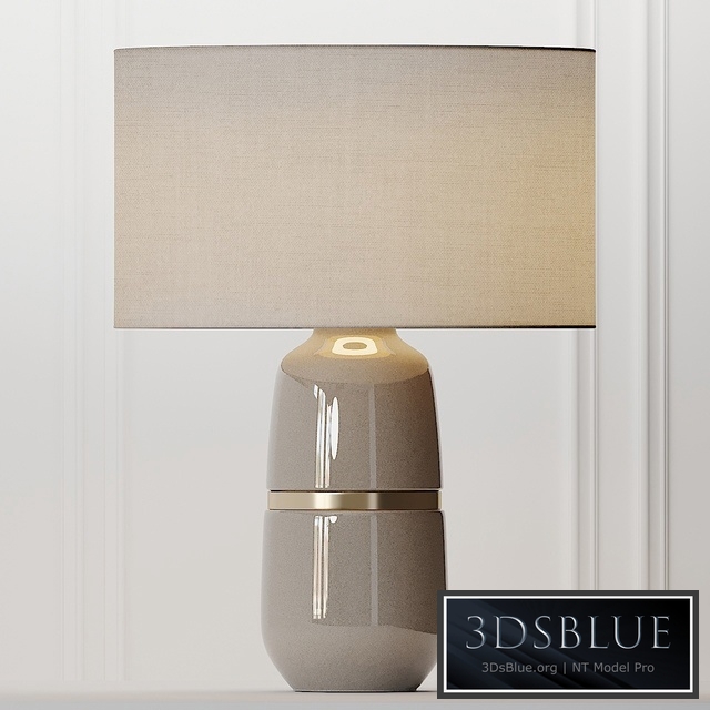 COX & COX Banded Ceramic Table Lamp