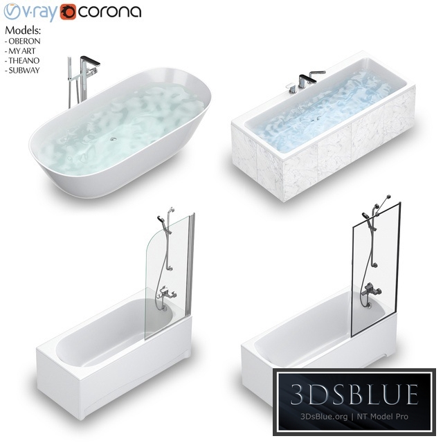 Villeroy & Boch set 55 bath set (Oberon, Subway, My Art, Theano)