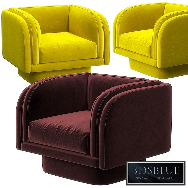 Harvey swivel armchair