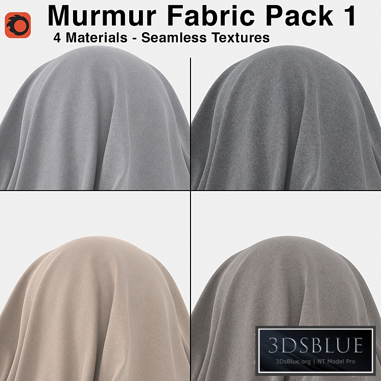 Maharam - Murmur Fabric - Pack 1 (4 Seamless Materials)