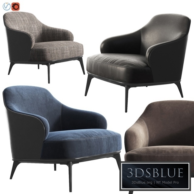 Leslie armchair minotti