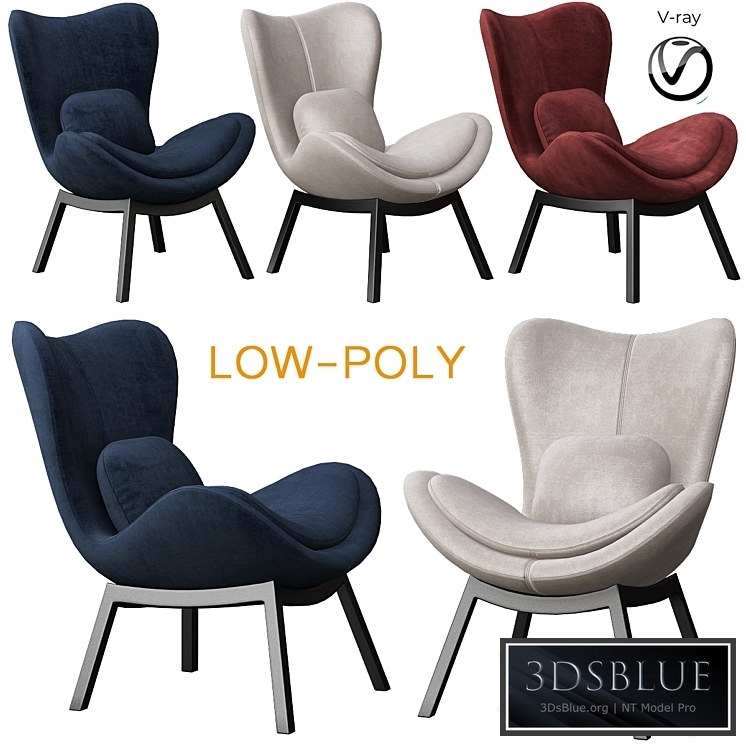 Calligaris Lazy Armchair (low poly)