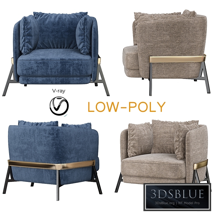 Cradle Armchair Arflex (low poly)