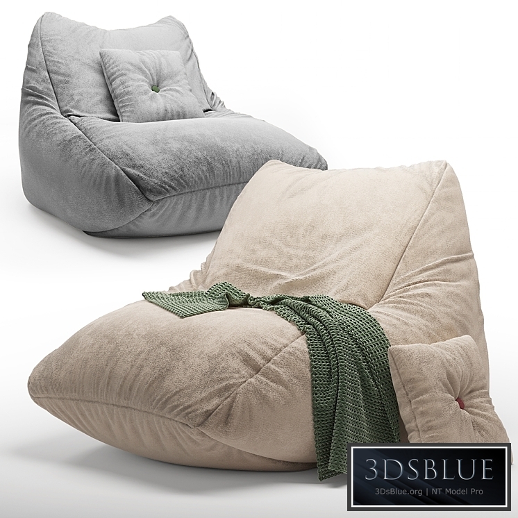 Frameless Soft Beige Pie Chair