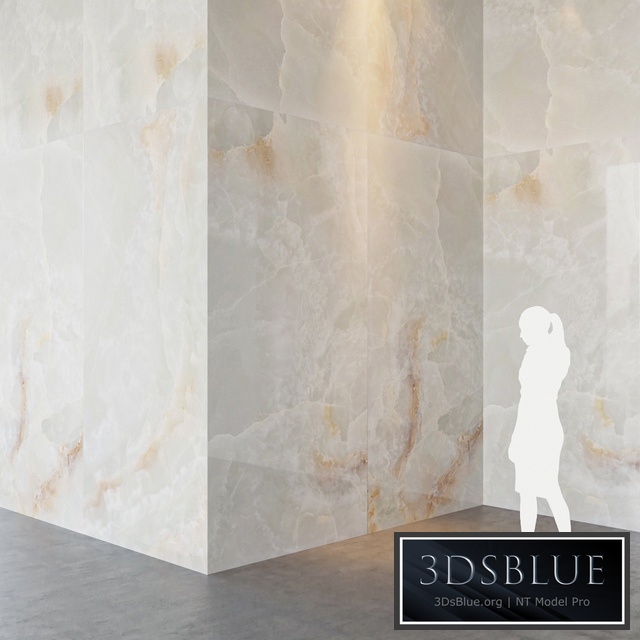 Fiandre Precious Stones WHITE ONIX 300x150 cm onyx slab Tile Set