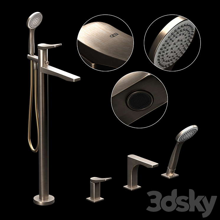 Gessi Rilievo Bath Faucets