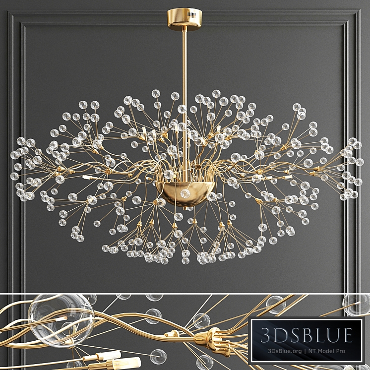 Branching bubble chandelier