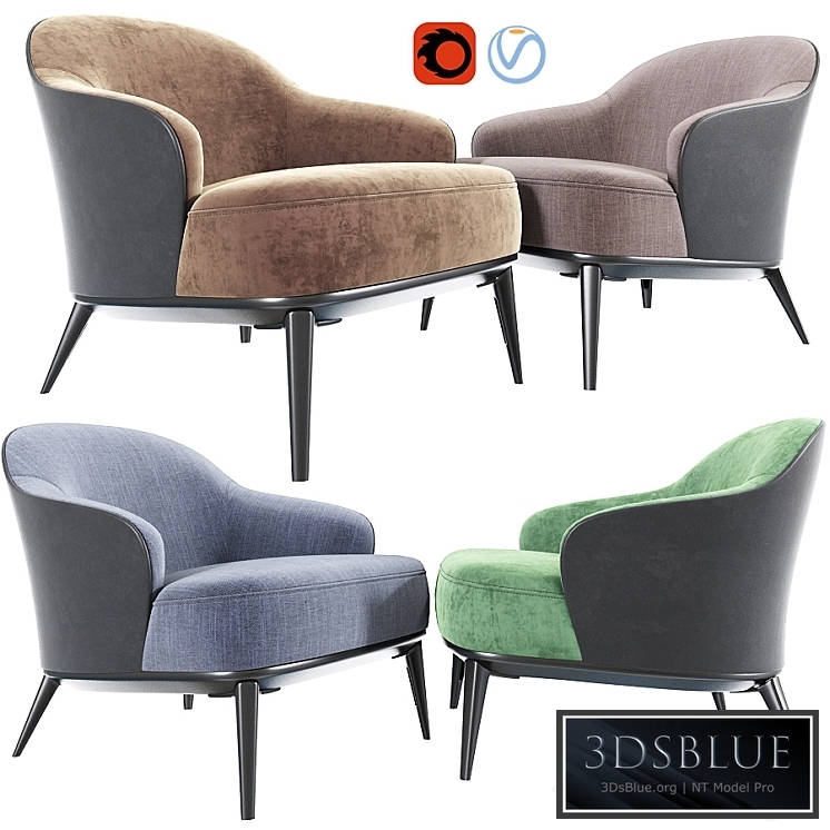 Minotti leslie armchair