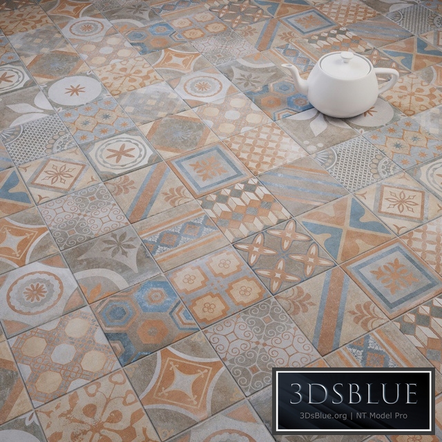 CIR New Orleans French Quarter Royal Street 20x20 Mixed Tile Set