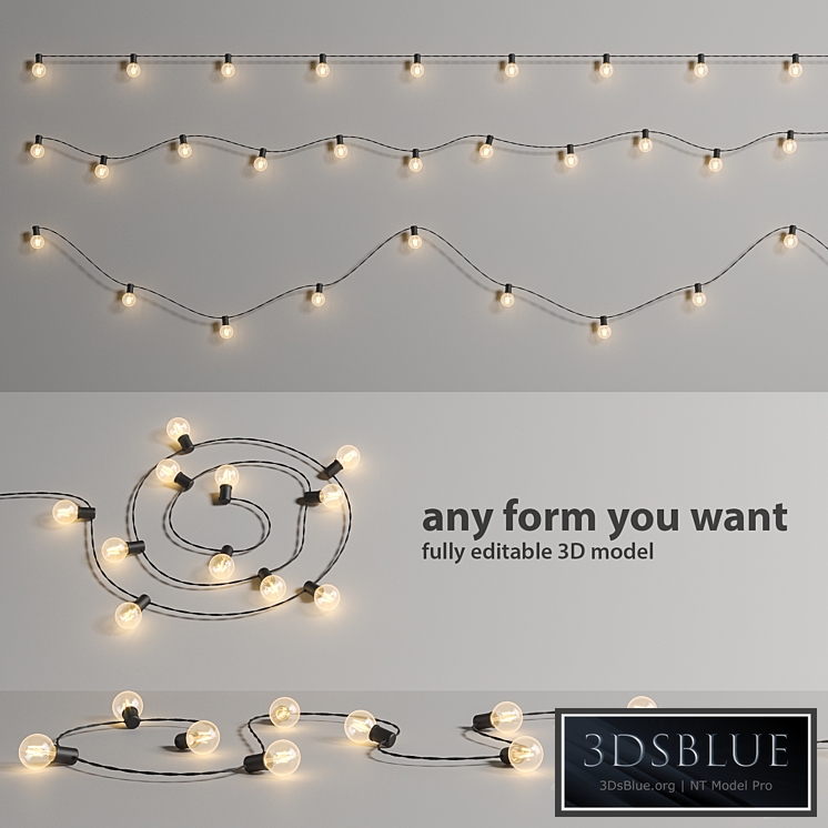 Editable Garland Lights Set 2