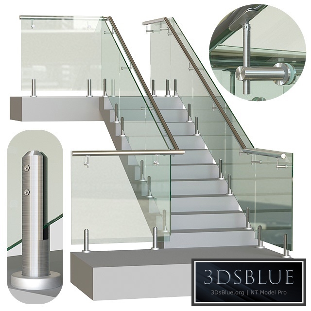 Glass railing on mini racks 4