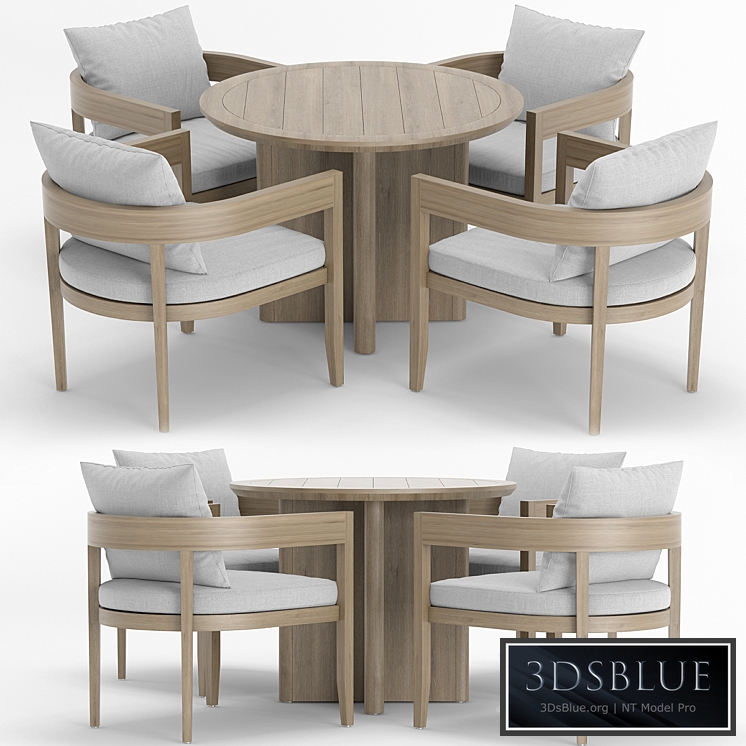 RH Outdoor Baimain round table-chair