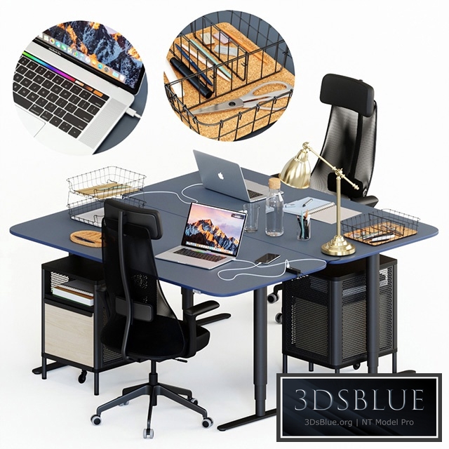 Ikea Bekant workplace part 1