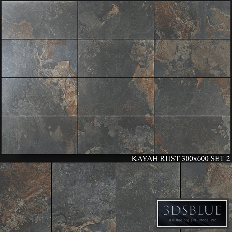 Yurtbay Seramik Kayah Rust 300x600 Set 2