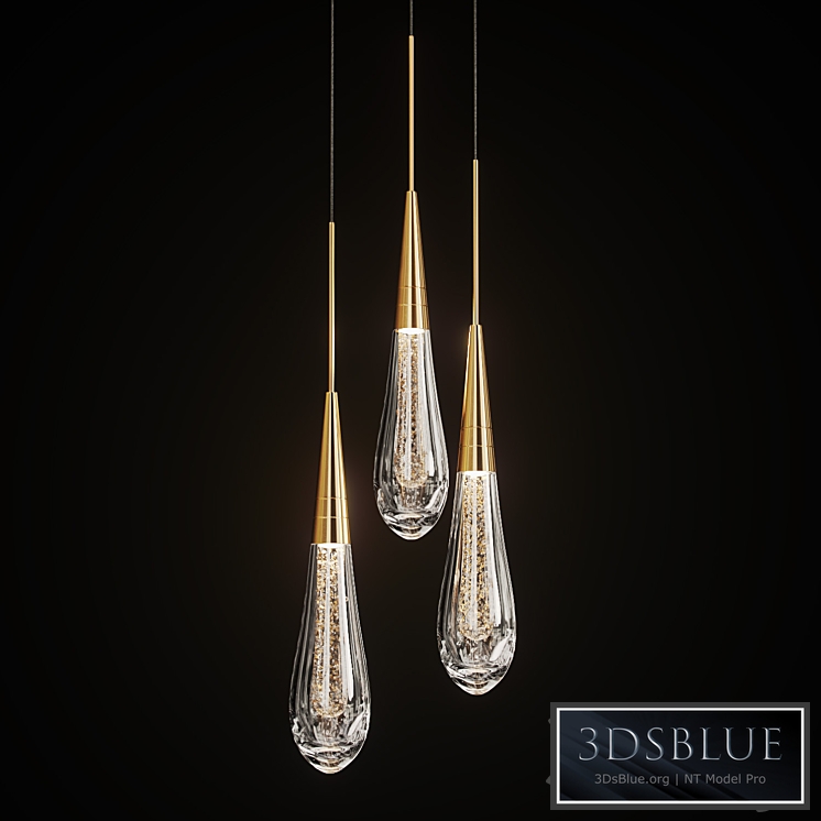 Drop shaped pendant lamp FIAL