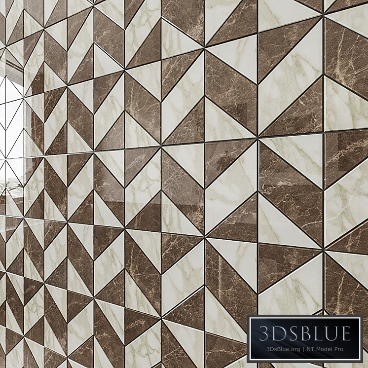 ATLAS CONCORDE MARVEL EDGE Gris-Calacatta Mosaico Cubes Lapp