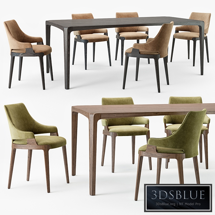 Potocco velis chair eiles table