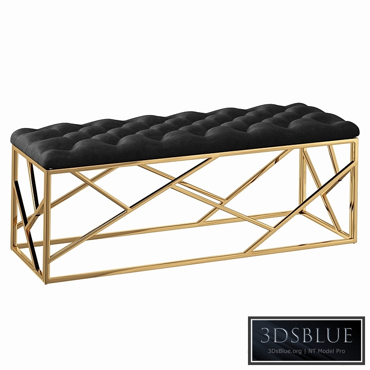 Bench Serene Furnishing Gold Top Loft Concept
