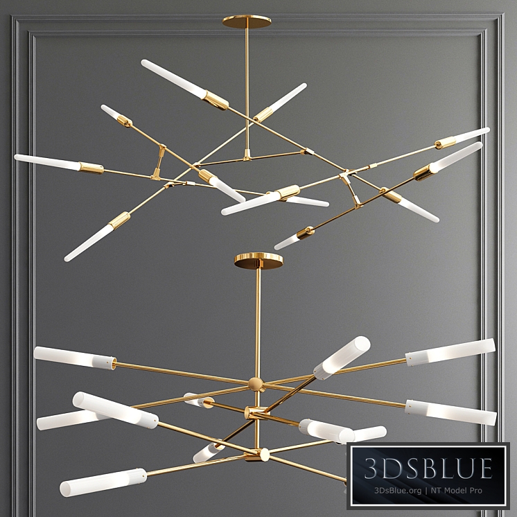 Flute 3-30 LED & Dawn Chandelier