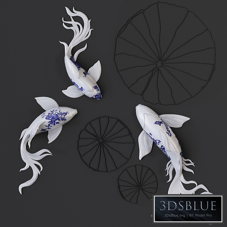 FISH Koi _ Wall Sculptures