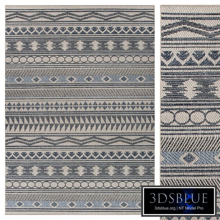 Modern Bohemian Global Indoor / Outdoor Area Rug