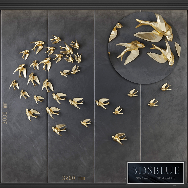 Birds GR _ Decorative Panel 1