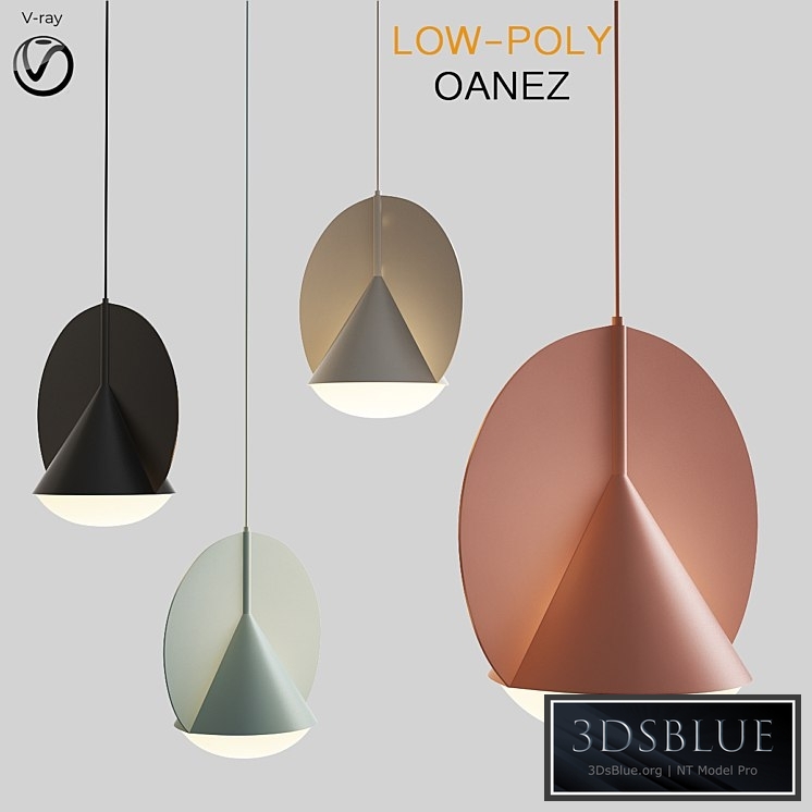 Scandlight Oanez Chandelier (low poly)