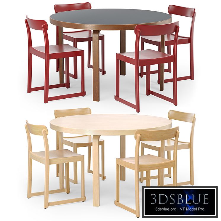 Artek Aalto Table round and Atelier Chair