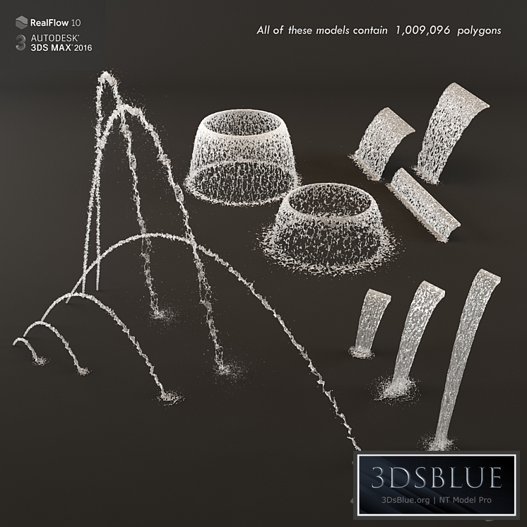 Collection fountain waterfall 2