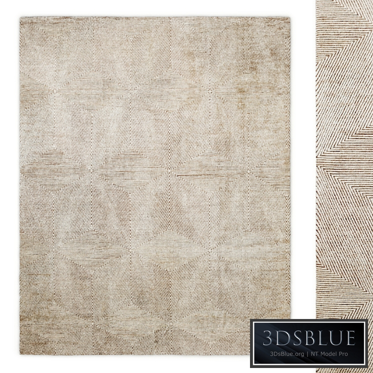 Mosaic Hand-Knotted Silk Rug RH