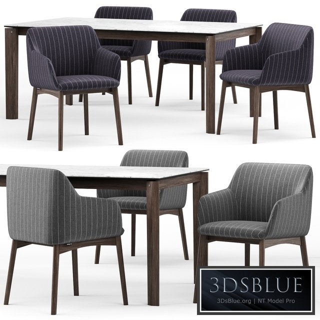 Elle chair and Alpha table - Calligaris