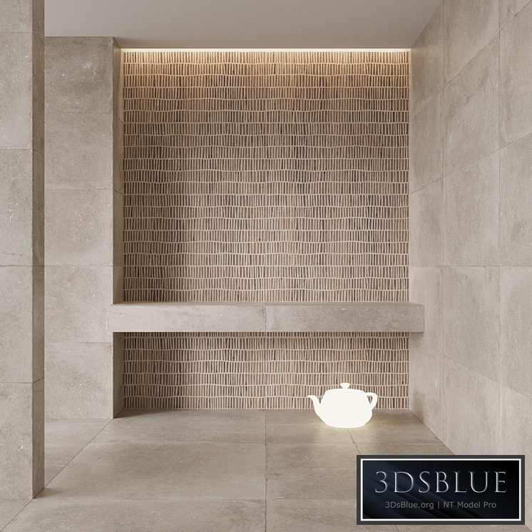 FLAVIKER Nordik Stone SAND and DOMINO SAND Tile Set