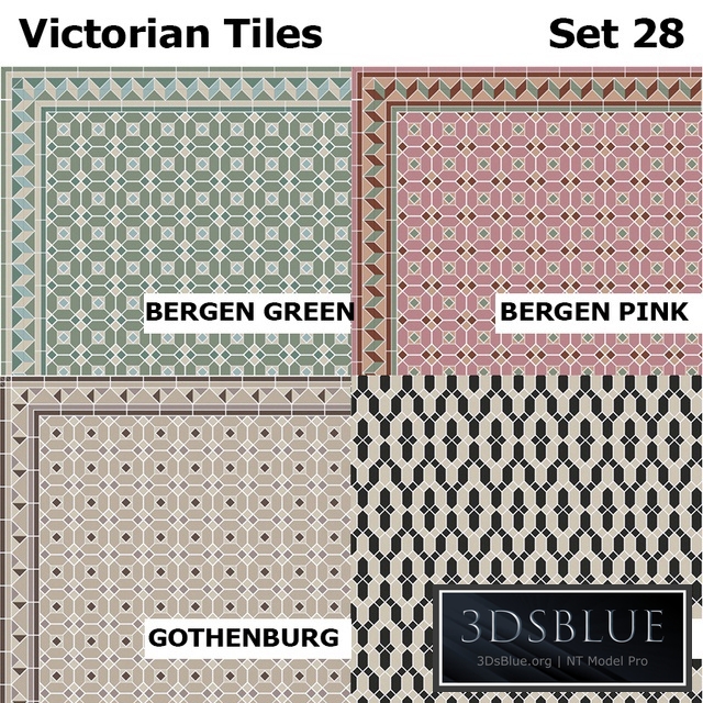 Topcer Victorian Tiles Set 28