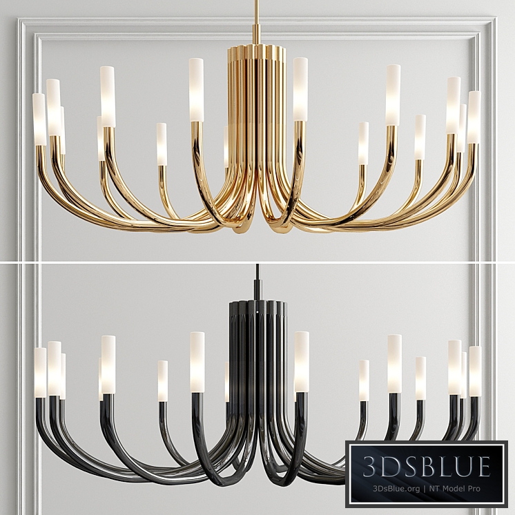 Rousseau Large Oval Chandelier