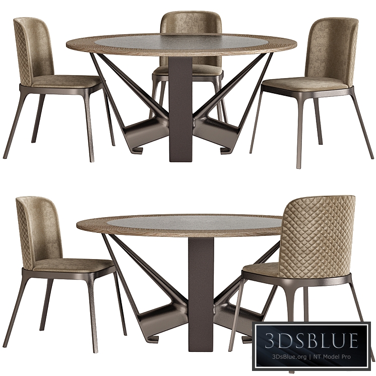 Cattelan Italia Milano 2018 Skorpio Round Ker-Wood