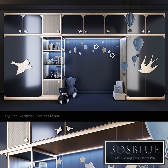 Wardrobe for kids room (2)