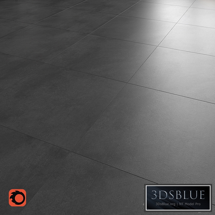 Shadow anthracite floor tile