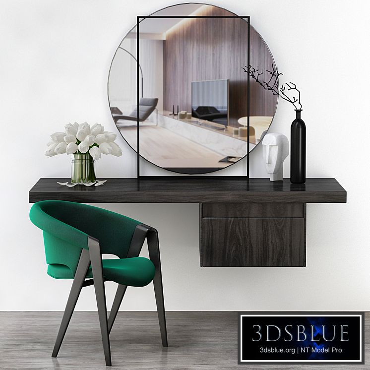 Toilet table - Minotti (low poly)