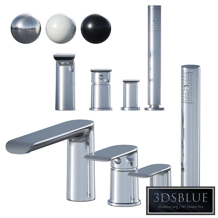 Bath lever mixer Devit Iven 43128141