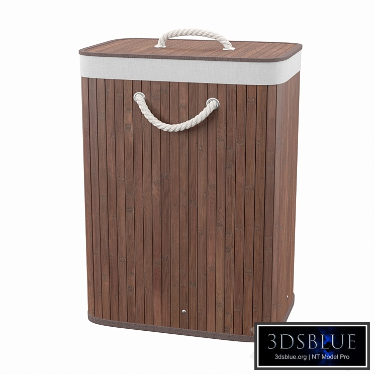 Bamboo Rectangular Laundry Hamper