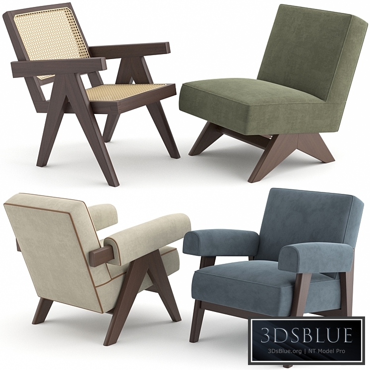 Le Corbusier and Pierre Jeanneret Lounge Chairs