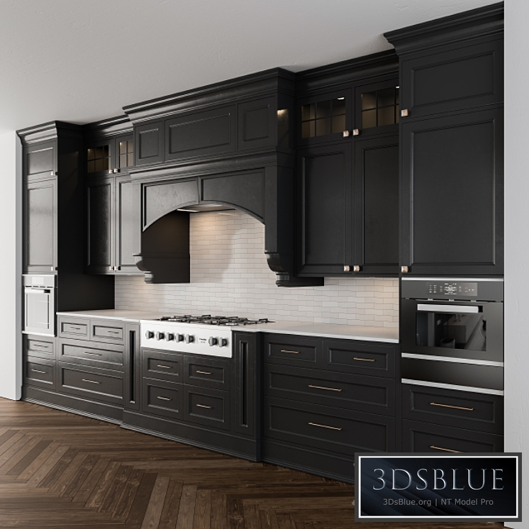 Classic kitchen dark