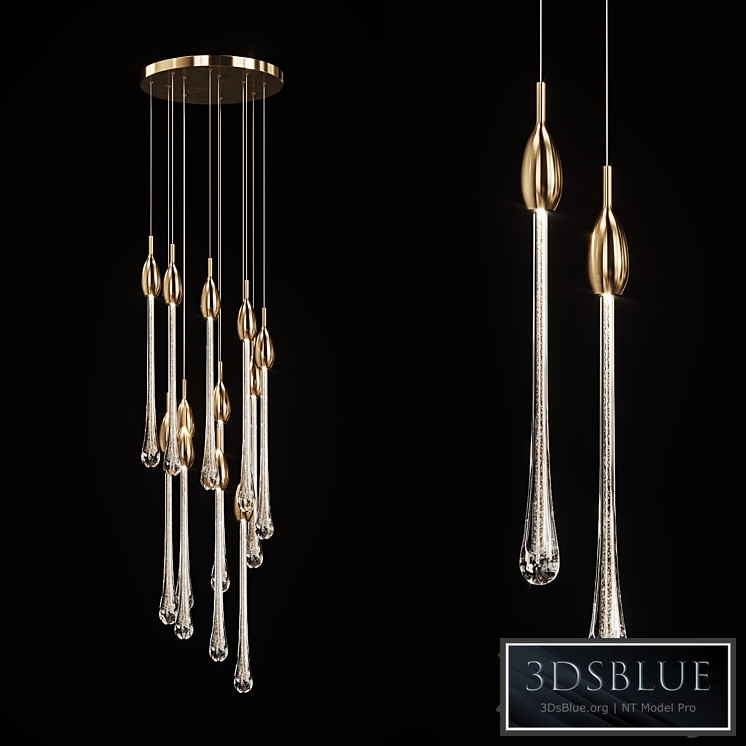 Drop shaped pendant lamp FIAL B