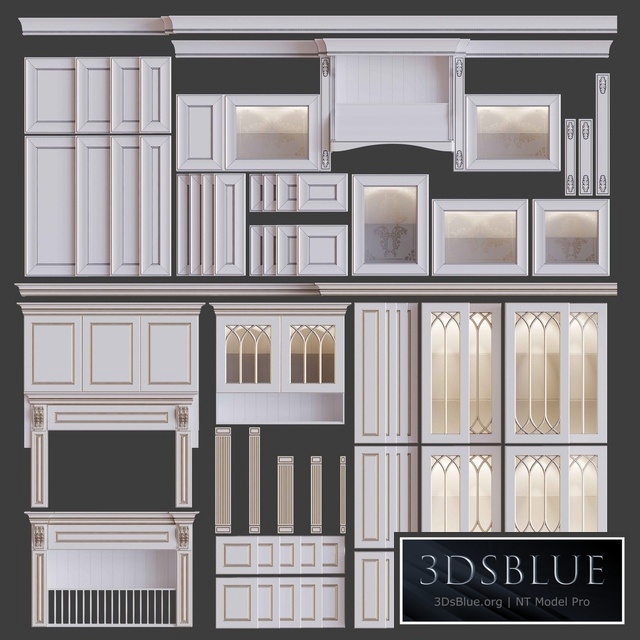 Classic kitchen facades