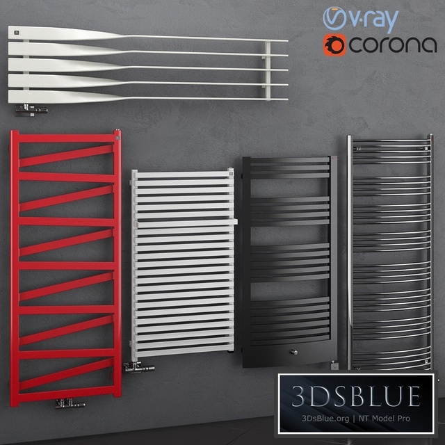 Set of heated towel rails Terma set 68